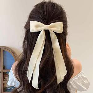 Pinza para el Cabello con Lazo Hecho a Mano de Alta Calidad, Accesorios para el Cabello de Aleación con Cinta Larga y Diseño Colorido, Elegante y a la Moda para Niñas - Product Image 2