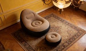 Sofá Cama Inflable Moderno de PVC con Diseño Reclinable Plegable, Portátil para Dormitorio y Sala de Estar - Product Image 3