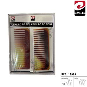 Pettine Piatto Color Ambra 19929 per la Cura dei Capelli - Product Image 3