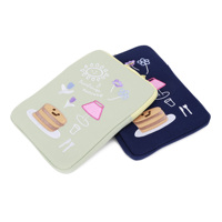 Funda para Portátil Bordada DIY, Bolsa para Computadora con Tacto de Algodón y Forro de Terciopelo, Resistente a Golpes y Arañazos para Uso Diario