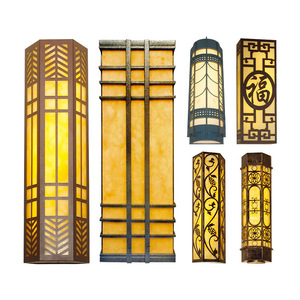Lámpara de pared LED para exteriores, resistente a la lluvia, estilo chino, imitación mármol, diseño retro para hoteles y villas. - Product Image 4