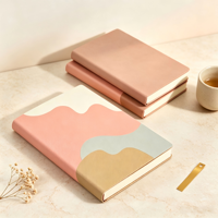 Carnet à couverture souple en PU, bloc de couleurs personnalisé OEM, format A5, couverture en cuir PU, feuilles intérieures personnalisées pour fournitures de bureau