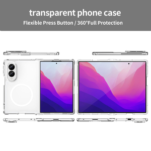Funda Protectora para Teléfono Samsung <span class=keywords><strong>Galaxy</strong></span> Z FOLD8 FOLD 8 ULTRA FLIP8, Transparente, Resistente a Impactos, Híbrida de TPU y PC, con Magfit - Product Image 3