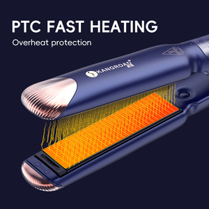 KangRoad Factory Plancha De Cabello Profesional Vapeur Turmalina Cerámica Plancha De Pelo De Vapor Con Anti-escaldado Plancha - Product Image 4