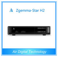 Air Digital Authentique Zgemma-Star H2 Récepteur satellite Full HD 1080P Dual Core Linux OS E2 DVB-S2 + T2/C Twin Tuners