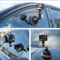 Soporte de Ventosa de Aleación de Aluminio para Cámara, Soporte para Coche, Barco, Ventanas y Cualquier Superficie Lisa, Compatible con Cámaras