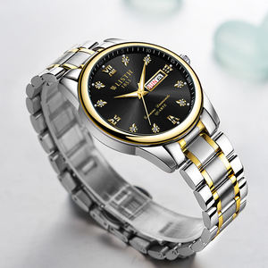 นาฬิกาข้อมือผู้ชาย <span class=keywords><strong>WLISTH</strong></span> NEW สไตล์ลำลอง ธุรกิจ ควอตซ์ สายสแตนเลส พร้อมฟังก์ชั่นวันที่อัตโนมัติ เข็มเรืองแสง Relogio Masculino - Product Image 5