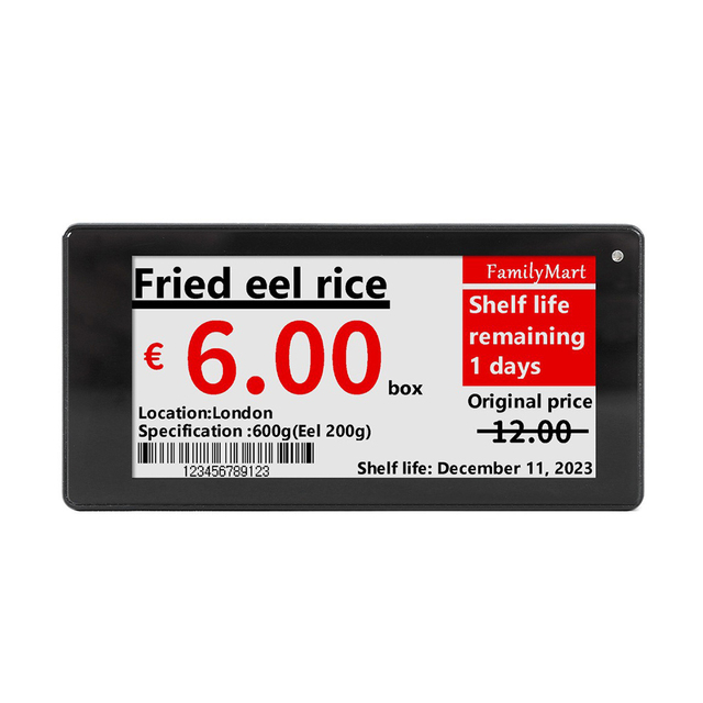 Wholesale Smart Label Wifi Based Digital Door Signage Electronic Shelf Label Digital Price Tags 3.7 Inch Bluetooth E Ink-Display