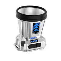 Phare LED haute puissance super lumineux avec chargement USB, faisceau réglable, indice de protection IP65 - 3 modes pour la pêche, la plongée et l'utilisation en extérieur