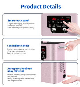 Électrolyseur Oxy-Hydrogène PEM <span class=keywords><strong>pour</strong></span> inhalation à vendre, kit inhalateur oxygène, générateur d'hydrogène et d'oxygène PEM, inhalateur 900 ml - Product Image 4