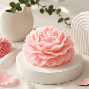 Vela de Cera de Soja con Flor de Peonía Hecha a Mano Oshine, Regalo para el Día de la Madre, Fragancia Floral Estética, Recuerdo para Bodas y Fiestas, Velas Artísticas al por Mayor - Product Image 2