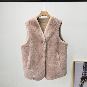 Gilet Casual in Pelle di Pecora per Donna, <span class=keywords><strong>Giacca</strong></span> Corta in Vera Pelliccia di Lana, Calda e Confortevole JT3319 - Product Image 4