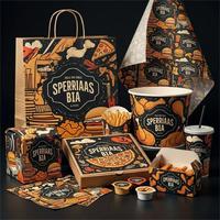 Boîte d'emballage alimentaire à emporter en carton, design gratuit, boîte à sandwich, boîte à hamburger, boîte à burger carrée en kraft personnalisée et imprimée