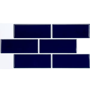Sticker mural <span class=keywords><strong>bleu</strong></span> salle de bain auto-adhésif décor bon marché <span class=keywords><strong>papier</strong></span> <span class=keywords><strong>peint</strong></span> à peler et à coller carrelage panneau mural 3d décoration pour l'amélioration de l'habitat - Product Image 1