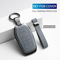 Étui pour clé de voiture en cuir anti-dérapant tendance, adapté aux modèles Honda Accord, Civic, Sorento, Fit et autres.