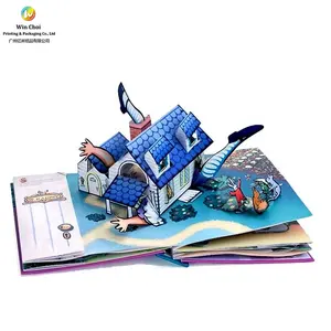 Papel Yimi, papel de arte personalizado, libro plegable para niños, libros de cuentos emergentes 3D para niños, aprendizaje educativo