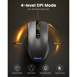 Combo de Teclado y Ratón Ergonómico para Juegos Sablute, 98 Teclas, Retroiluminación RGB, Sensación Mecánica, Teclas Multimedia, para PC, Laptop, PS5 - Product Image 6