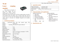 Module de télémétrie laser CRK W-60, capteur de portée Lidar, télémètre laser, interface UART, capteur de positionnement de mouvement fixe, portée maximale 60M