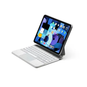 White fashion ultra-thin leather Floating Wireless Magnetic Magic Keyboard Case for ipad pro 10.9 inch