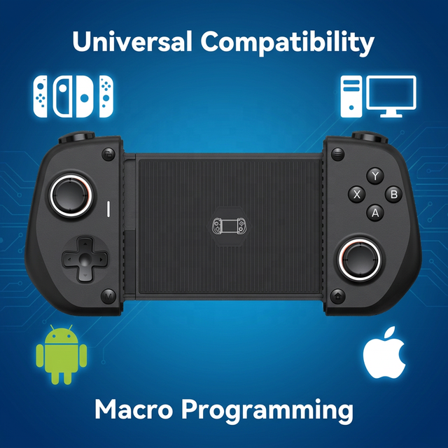 Professional HY-5-B Wireless BT Controller for Android/iOS/PC-Stretchable Design Dual Battery High Precision Mobile Gaming
