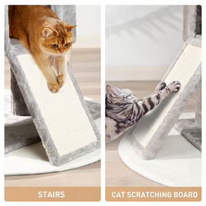 Modern <b>Large</b> 4-Level <b>Cat</b> Tree with Plush Climbing Frame Nest <b>Scratching</b> <b>Post</b> Multi-Level Design <b>for</b> Indoor <b>Cats</b> - Product Image 4