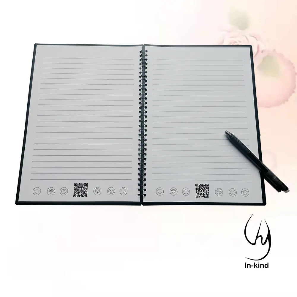 Notebook à prova d'água apagável, durável, notebook mágico, reutilizável, grande, rocketbook, notebook inteligente reutilizável