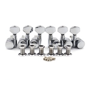 Clavijas de Afinación Automáticas para Guitarra Acústica, 3L+3R, Plateadas, de Metal, de Alta Calidad, Personalizadas, Venta al Por Mayor, Económicas - Product Image 2