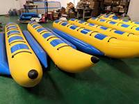 Bateau banane gonflable de surf de l'eau personnalisé d'usine 5 stations de surf poisson volant de remorquage gonflable