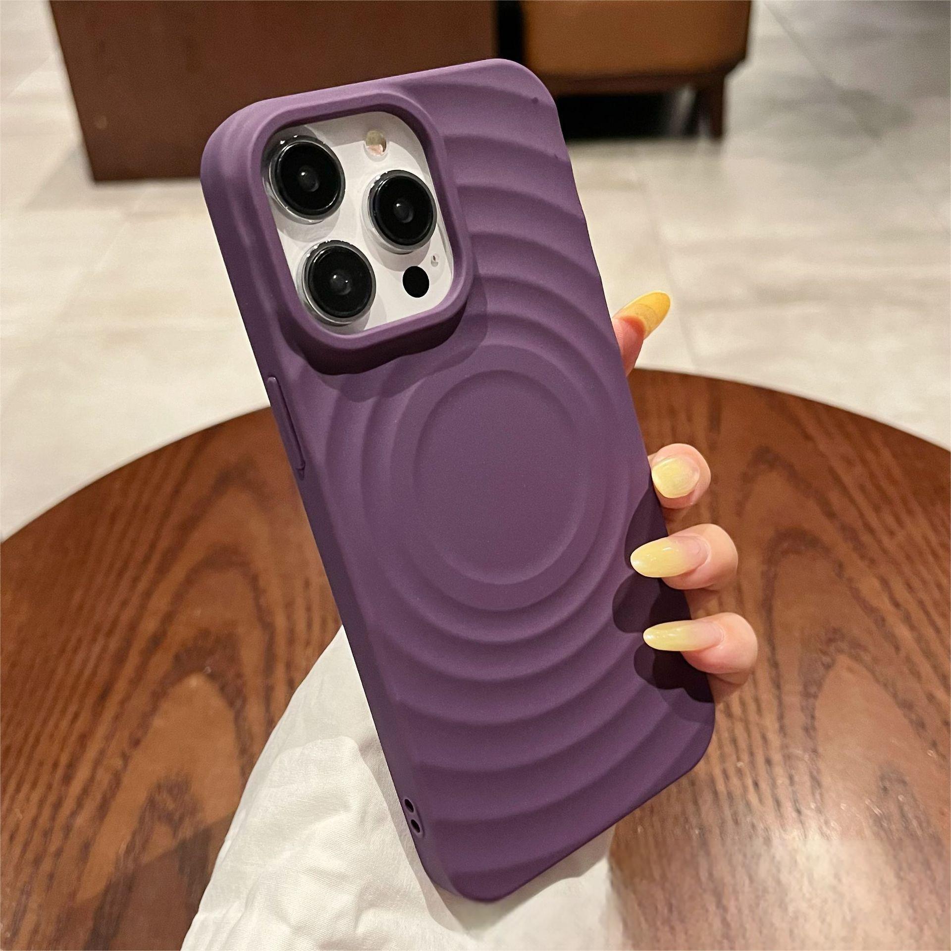 With magnetic suction - purple