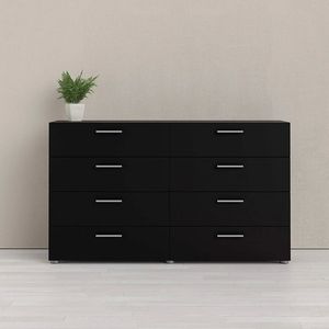 <span class=keywords><strong>Commode</strong></span> moderne en bois <span class=keywords><strong>blanc</strong></span> à <span class=keywords><strong>8</strong></span> <span class=keywords><strong>tiroirs</strong></span> <span class=keywords><strong>commode</strong></span> noire pour chambre - Product Image 2