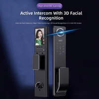 Cerradura Inteligente para Puerta Exterior Tuya, Impermeable, con WiFi, Reconocimiento Facial, Huella Dactilar, Huella de Palma, Videoportero, Control por Aplicación, 6068 Mortise