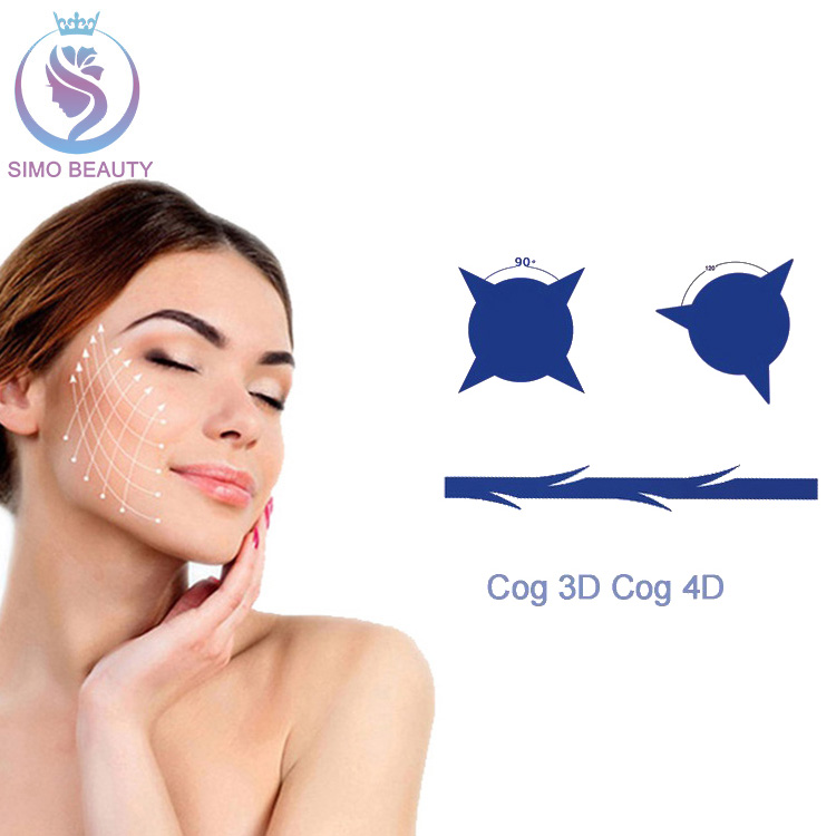 Absorbable medical pdo v line lift pdo thread for lifting 3d 4d cog series