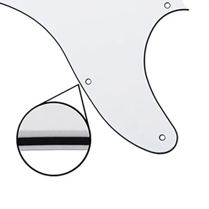 Battipenna per Chitarra TL a 8 Fori, Bianco a 3 Strati, con Struttura per Pickup Humbucker, per Componenti Chitarra Fai da Te - Product Image 2