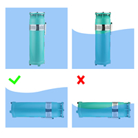 Pompe à eau submersible QSP haute efficacité basse pression 7,5 CV 380V, directement de l'usine pour bâtiments commerciaux