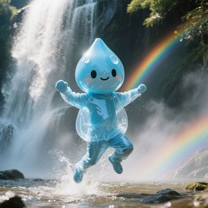 Personalized Water Drop Mascot Costume Cloth Customizable Color & Design Party Decoration Adult Unisex - Product Image 1