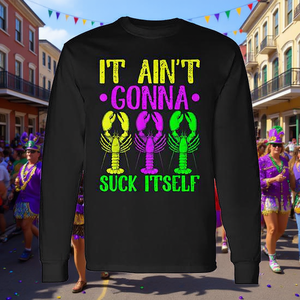 Camiseta de Manga Larga con Diseño de Cangrejos para el Festival de Mardi Gras de Nueva Orleans - Product Image 3