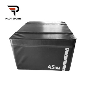 Pilot Sports 5 en 1 Caja pliométrica <span class=keywords><strong>de</strong></span> espuma suave apilable Jump Plyo Box <span class=keywords><strong>para</strong></span> gimnasios profesionales - Product Image 2