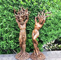 Forêt Déesse Statue Résine Décoration Jardin Artisanat Décoration De Noël Statue Arbre Dieu Décoration