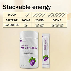 Polvo de <span class=keywords><strong>Amino</strong></span>ácidos de Uva de Disolución Instantánea, Apoyo Diario para la Recuperación y el Bienestar, 10 g por Porción, Fórmula Vegana Sin OMG, OEM Privado - Product Image 4