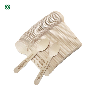 Cuillères <span class=keywords><strong>en</strong></span> <span class=keywords><strong>bois</strong></span> jetables <span class=keywords><strong>en</strong></span> gros de 160 mm, personnalisables avec logo, entièrement certifiées - Product Image 3