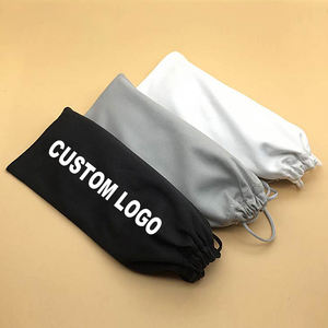 Gran oferta, logotipo personalizado, bolsa suave para gafas, bolsa para gafas de sol a prueba de polvo, bolsa para gafas de microfibra OEM de alta calidad con cordones - Product Image 1