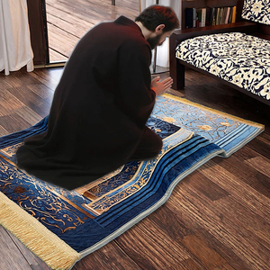 Hồi giáo cầu nguyện Mat Thổ Nhĩ Kỳ mềm dày du lịch xách tay hồi giáo Thảm ba tư thiết kế bộ quà tặng miễn phí vận chuyển - Product Image 6