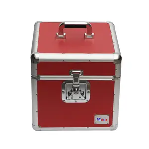 Multi Kleur Rood Lp 50 12 ''Aluminium Cd Case Dj Transport Box Lp 100 12'' Record Lps Aluminium storage Case