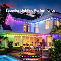 Luces LED RGB Inteligentes para Exteriores 2025, Doble Control, Permanentes, Resistentes al Agua IP67, Sincronización con Música, Precio de Fábrica, 5 Años de Garantía