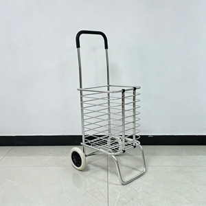 Chariot de courses en fil métallique 340L, grande capacité, robuste, roues silencieuses, pour supermarché, épicerie, usage commercial, kit complet - Product Image 6
