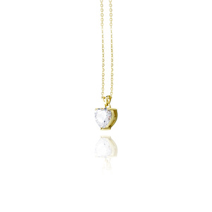 <span class=keywords><strong>Pendentif</strong></span> Cœur en <span class=keywords><strong>Argent</strong></span> S925 Anti-ternissement, Testeur de Diamant Moissanite, Couleur D VVS1 1-2ct - Vente en Gros - Product Image 5