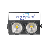 Luz Cegadora COB de 200W para Escenario, Luz Cegadora LED para Audiencia, Iluminación de Escenario DMX512 para DJ, Conciertos y Eventos