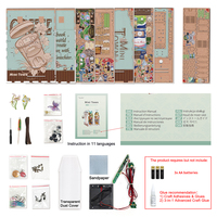 Kit de montage de modèle de jouet miniature LED Tonecheer Trade Only Mini Town pour libraires et détaillants de livres en brique et en tuile