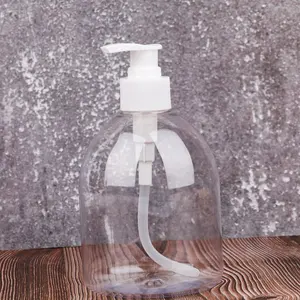 PET plastic packaging pump hand soap liquid bottle container 500ml