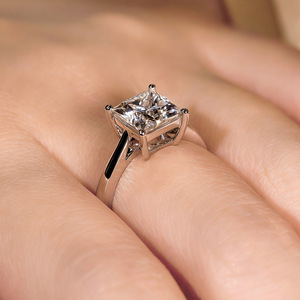 Anillo de diamantes cultivados en laboratorio SGARIT personalizado en oro rosa de 14k, con certificado IGI, calidad VVS D 2EX, para mujer, ideal para compromiso o boda. - Product Image 4